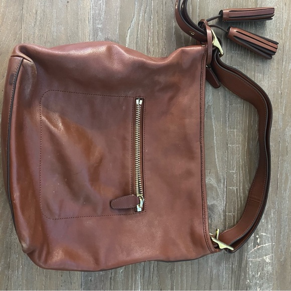 Coach Tan Leather Shoulder Bag - Picture 2 of 9
